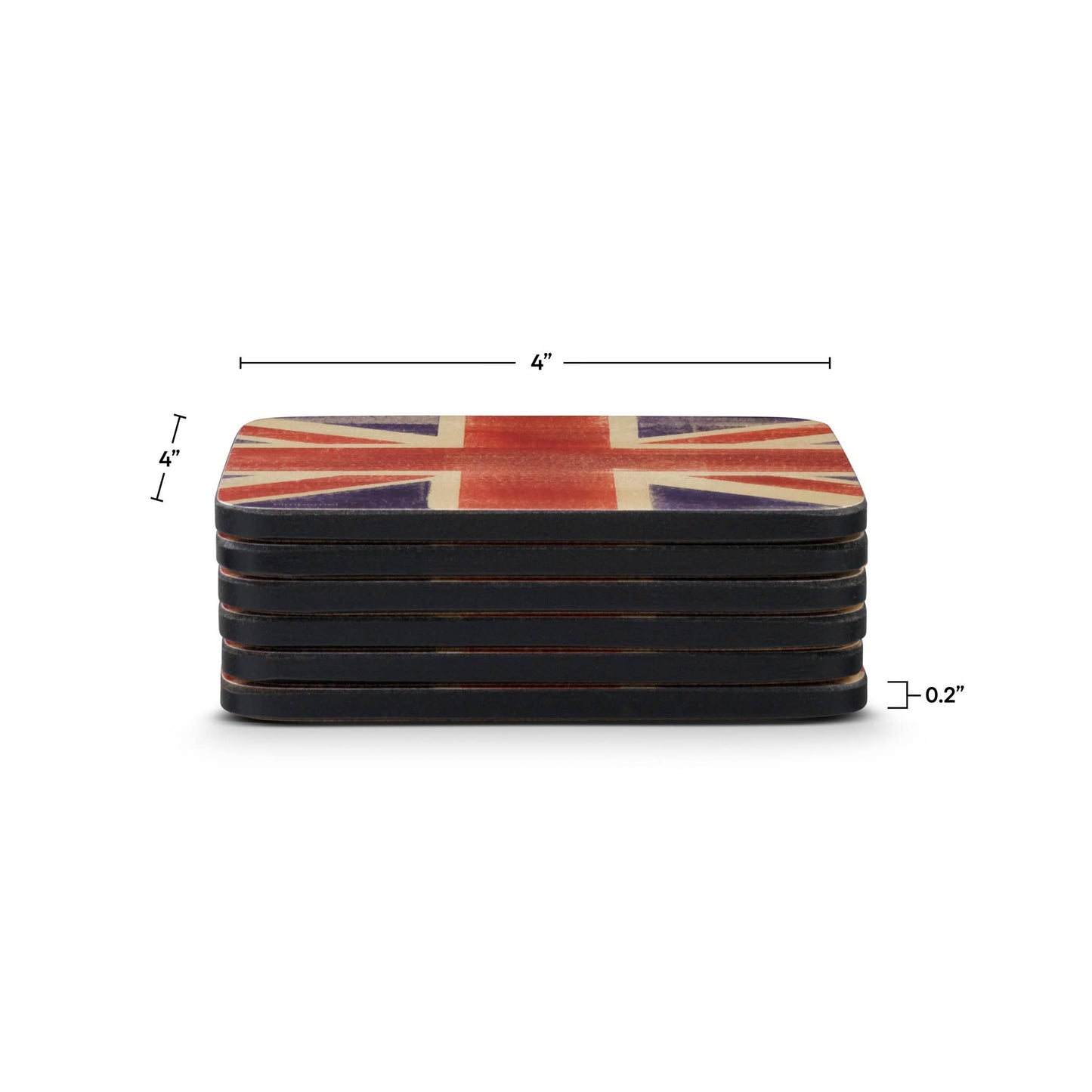 Union Jack Coasters Set of 6