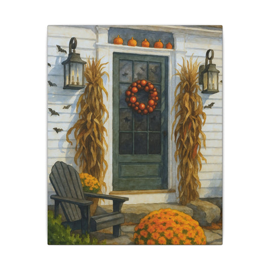“Falloween in New England” – Stretched Canvas Artwork