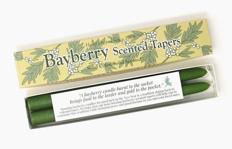 Bayberry Taper Candles - Made in New England