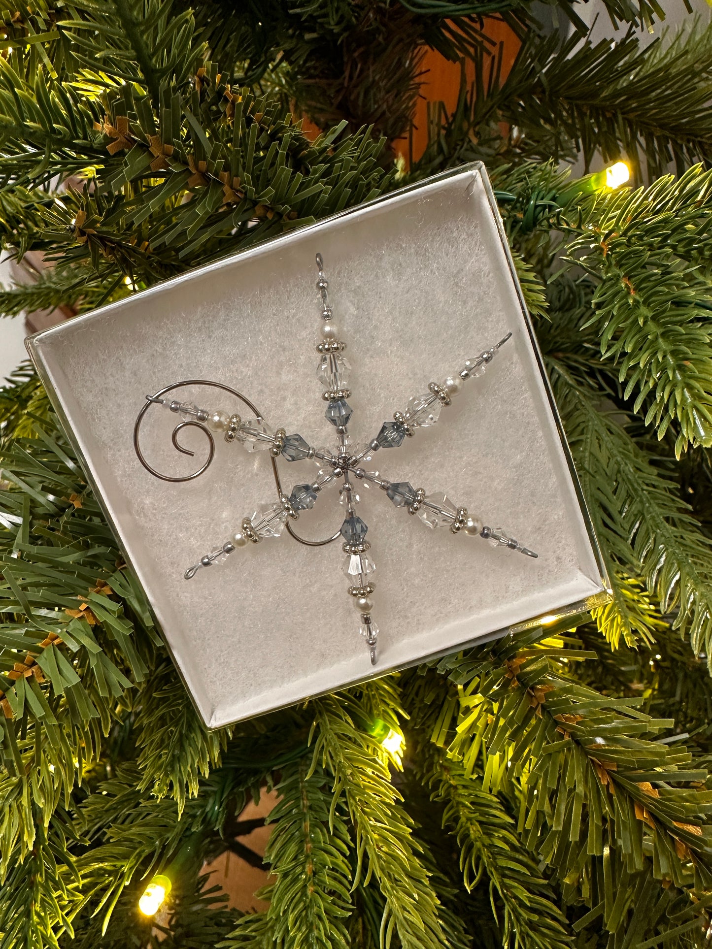 Snowflake ornament - Handmade in New England