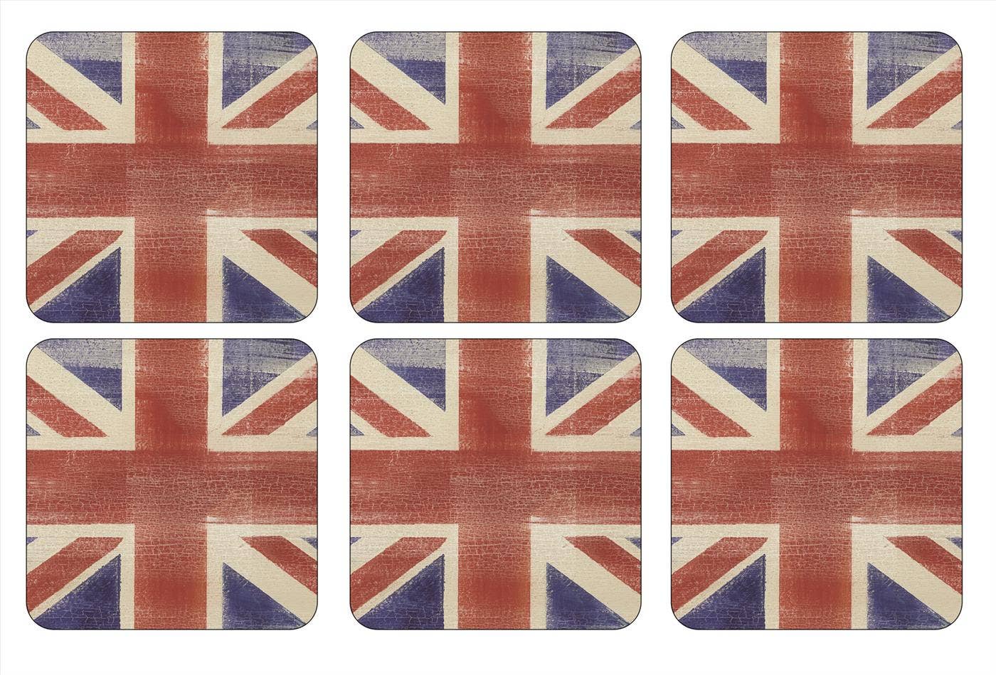 Union Jack Coasters Set of 6