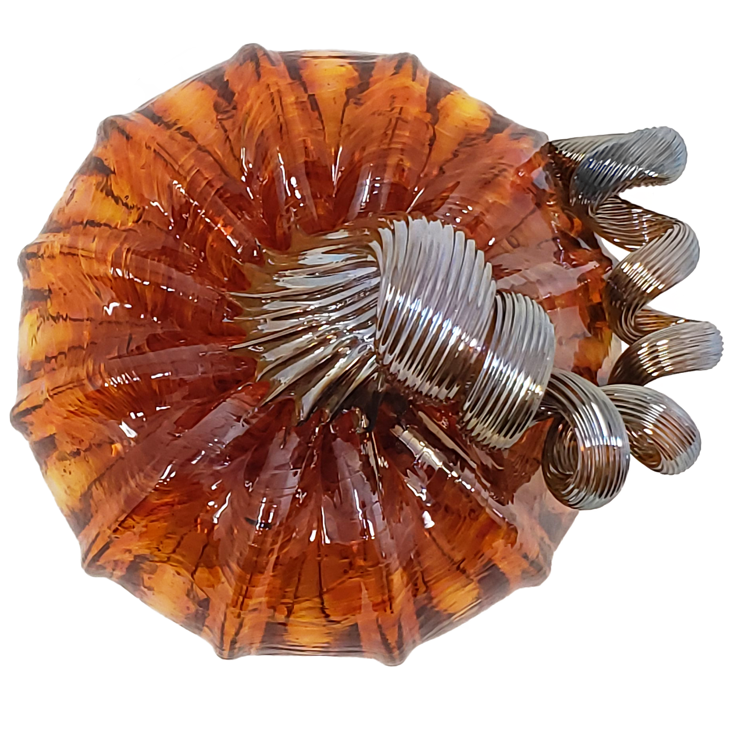 Amber Glass Pumpkin