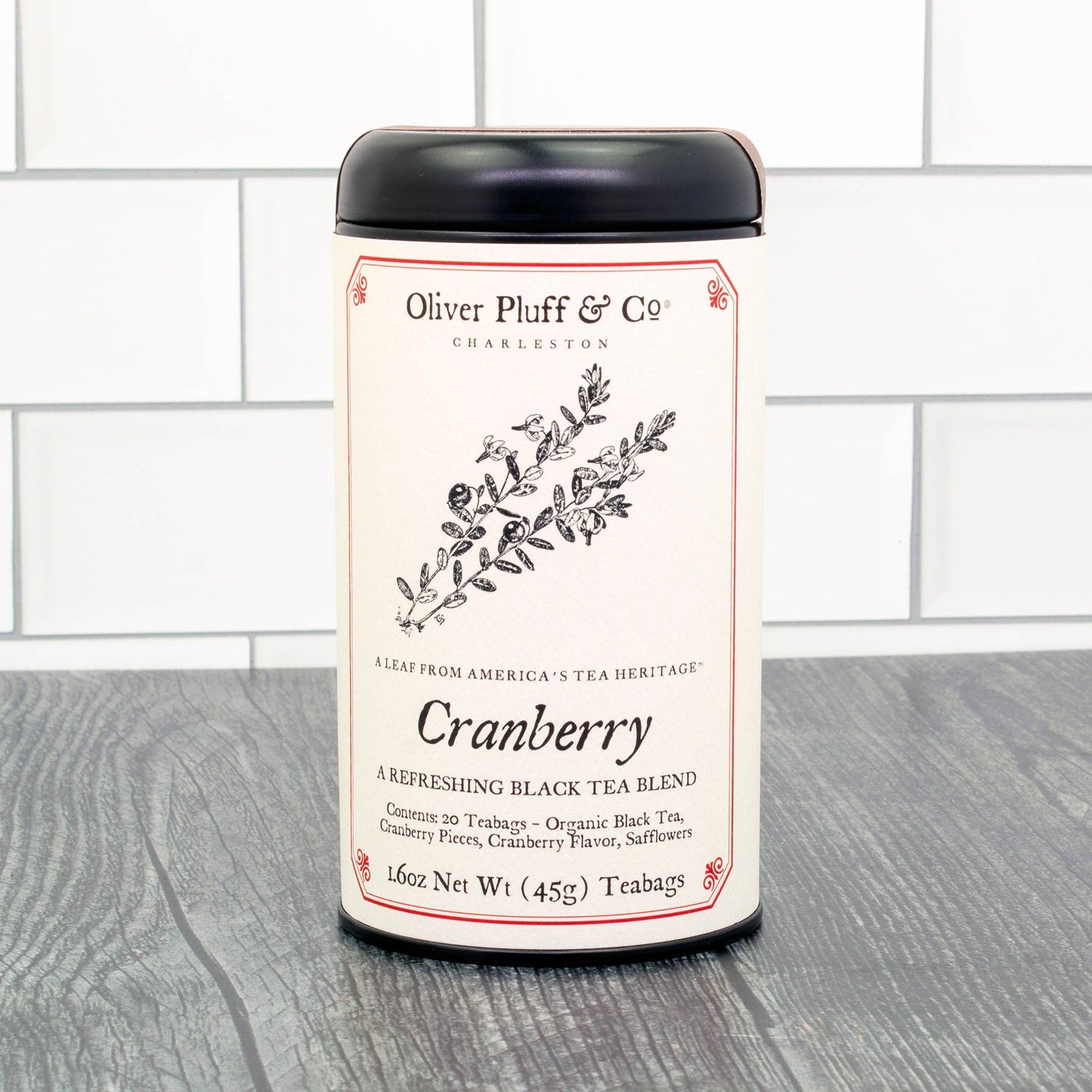 Available March 12th - Cranberry Tea - 20 Teabags in Signature Tea Tin