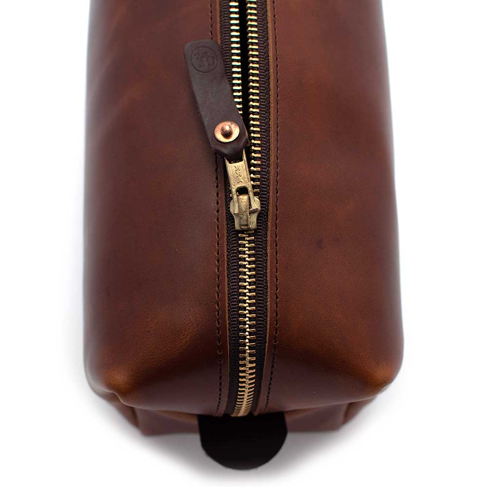 Available March 12th - Leather Travel Kit-Waxy Brown