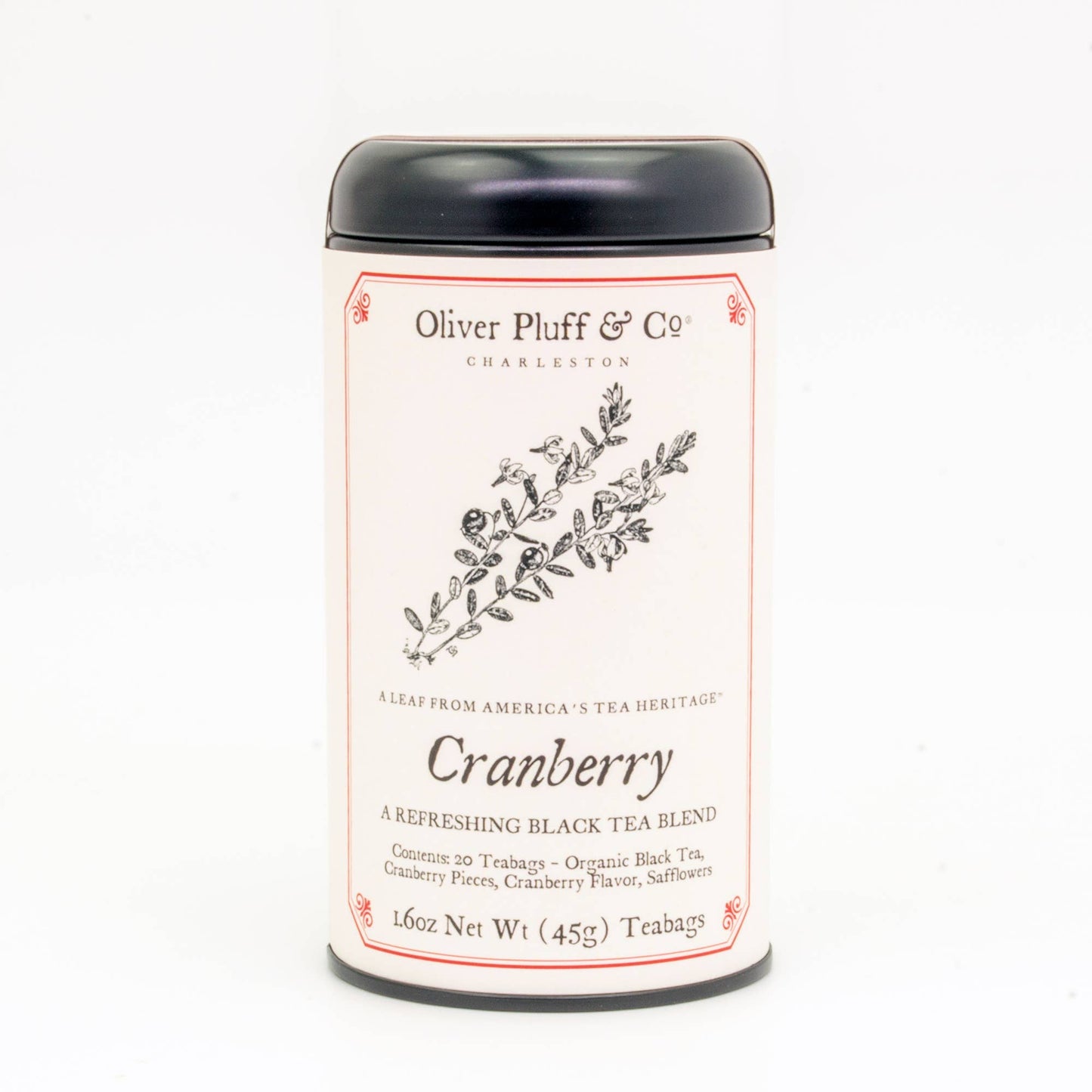 Available March 12th - Cranberry Tea - 20 Teabags in Signature Tea Tin