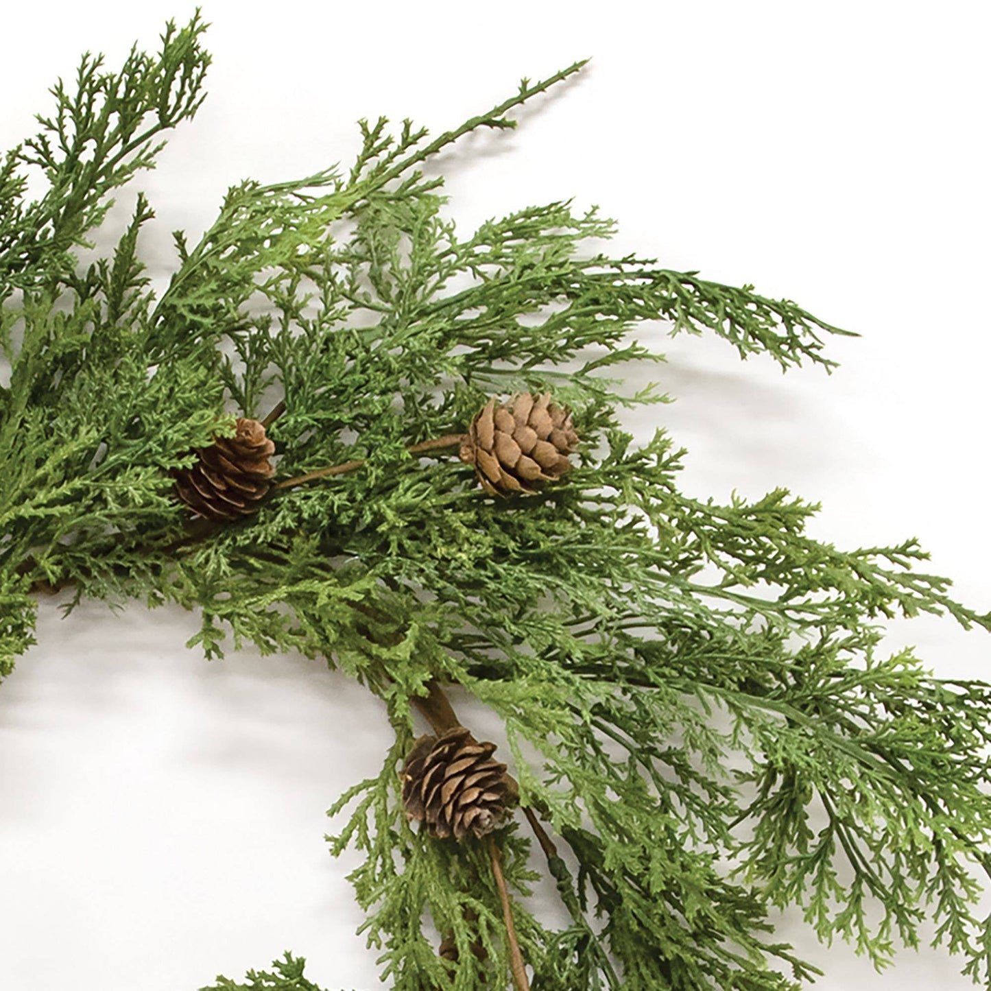 Western Cedar & Pinecone Candle Ring, 6.5"