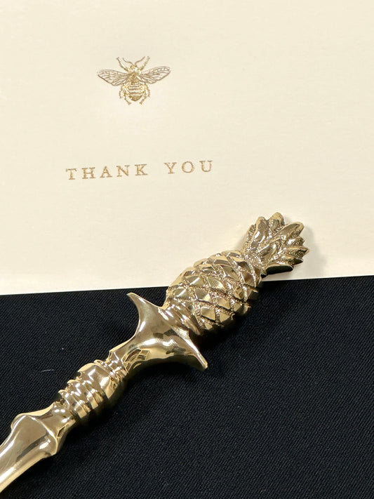 Pineapple Letter Opener - Brass