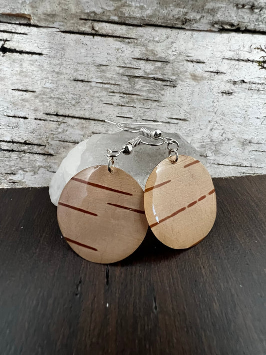 Birch Bark Earrings