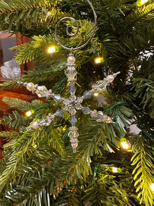 Snowflake ornament - Handmade in New England