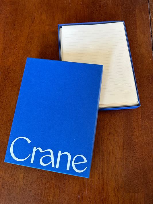 Available March 12th - Crane Ruled Half Sheet Paper