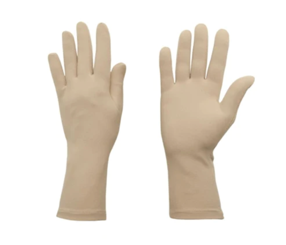 Available March 12th - Foxgloves gardening gloves with Grips on the palm - Color Sahara (beige)