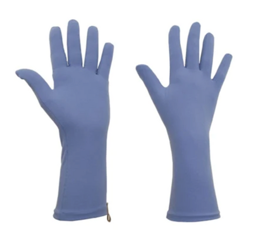 Available March 12th - Foxgloves gardening gloves - Periwinkle