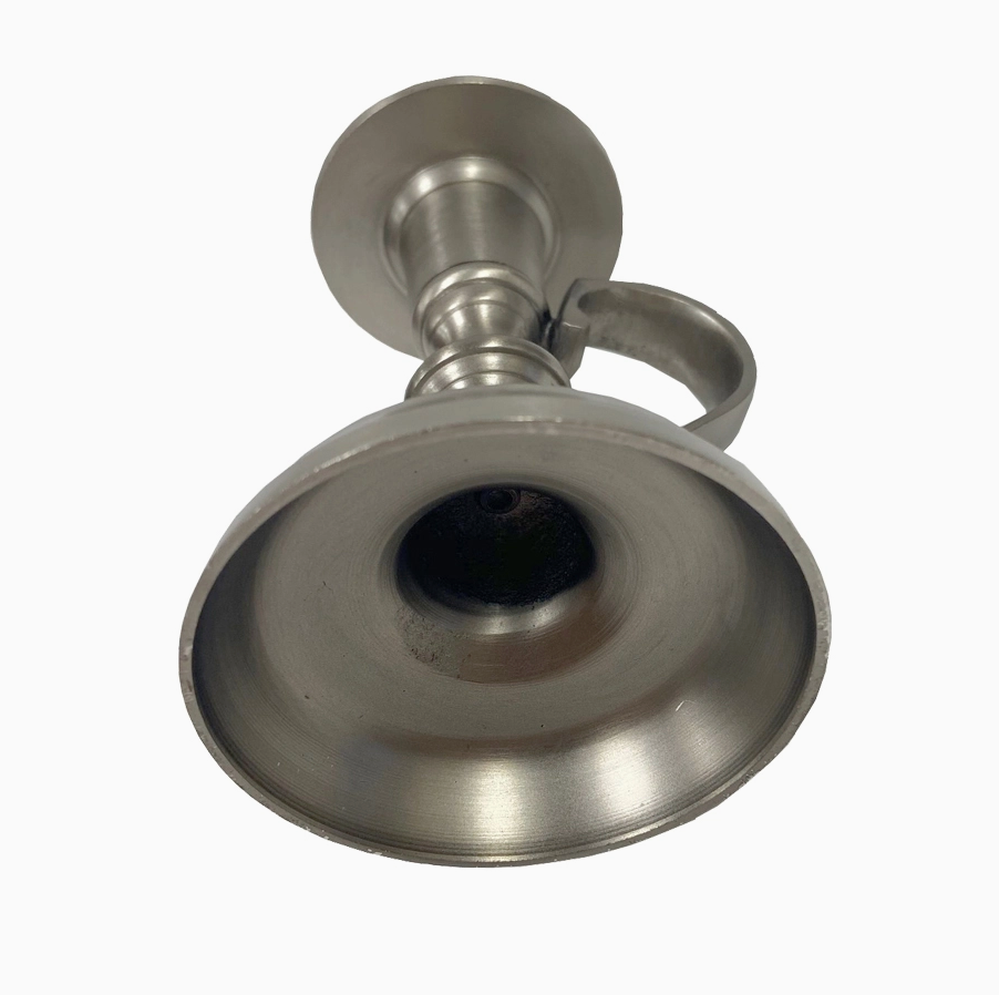 Available March 12th - Pewter-plated brass candle holder