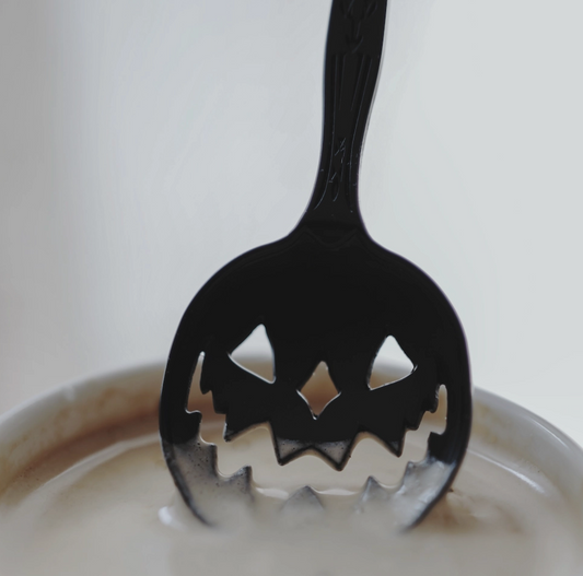 Jack-O-Lantern Pumpkin Spoon in Black - Made in the USa