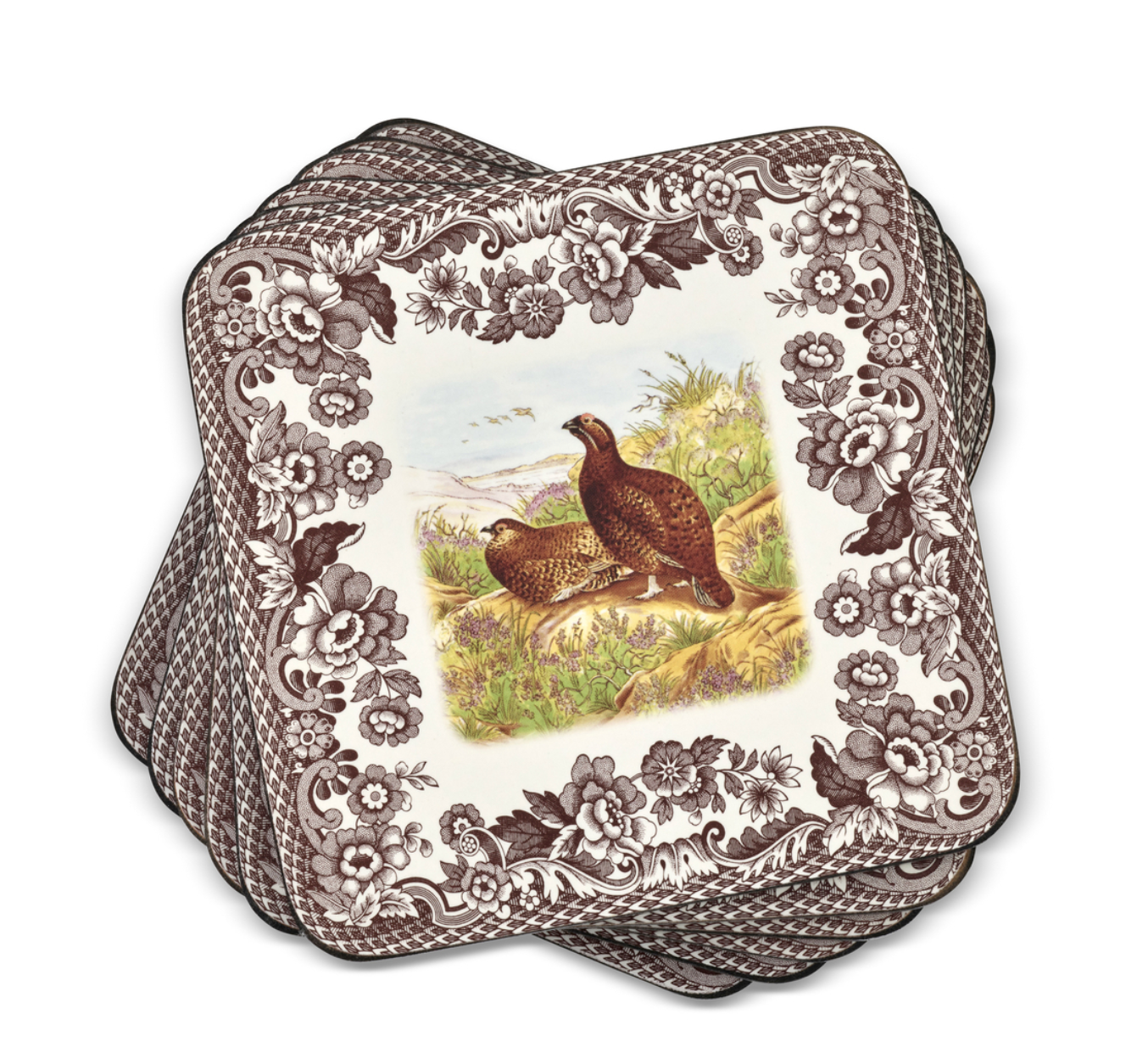 Available March 12th - Woodland Pheasant & Quail coasters Spode design