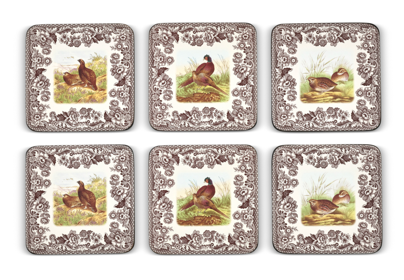 Available March 12th - Woodland Pheasant & Quail coasters Spode design