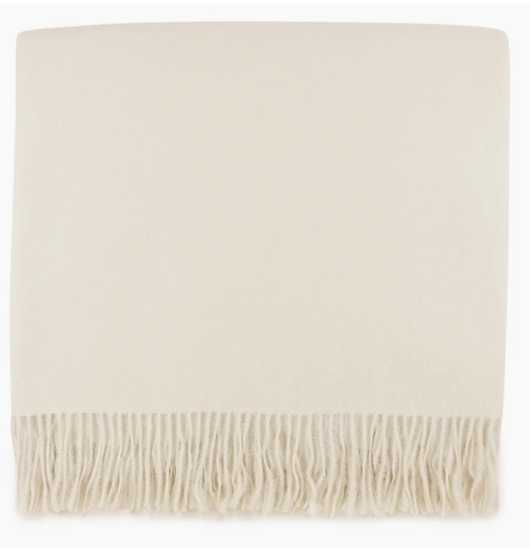 Cashmere-like Cream Throw
