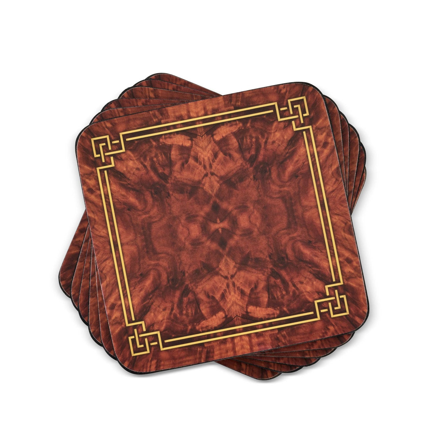 Burled Walnut Coasters Set of 6
