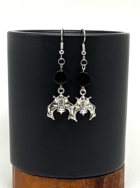 Lightweight Hanging Bat Earrings