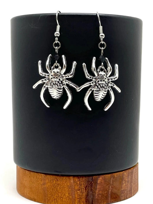 Dangling Spider Earrings