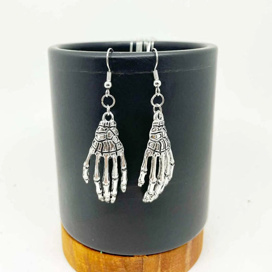 Halloween Skeleton Hand Earrings